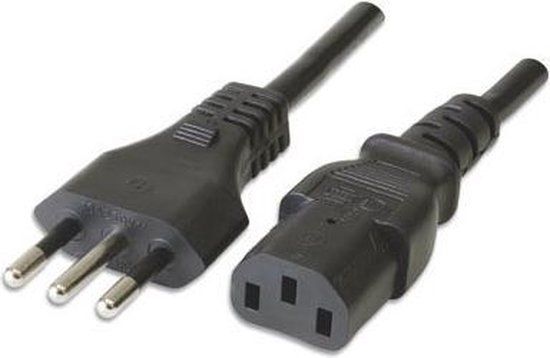 Ewent EW-190101-030-N-P netsnoer - Italiaanse stekker - 3 m