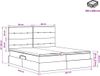 vidaXL Opbergbed met hoofdeinde Donkergrijs 180 x 200 cm Fluweel