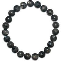 Armband met echte natuurlijke Labradoriet zwart