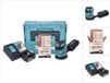 Makita DBO 180 RT1J accu excentrische schuurmachine 18 V 125 mm + 1x accu 5,0 Ah + oplader + Toolbrothers TURTLE schuurset + Makpac