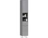 Kleankin Badkamerkast Spaanplaat 30L x 30B x 180H cm Grijs