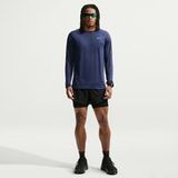Nike Stride Heren Hardloopshirt - donkerblauw, zilver, Maat XXL