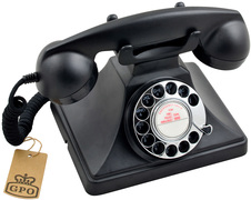 GPO 200BLA Telefoon met draaischijf, jaren ‘50 design