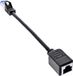 InLine® Patchkabel verlenging, RJ45 Protector, S/FTP (PiMf), Cat.6A, halogeenvrij, koper, zwart, 0,2 m