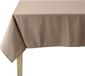 Coucke Effen katoenen tafelkleed, behandeld met Teflon, Cambrai, Made in France, Bruin, 300 cm