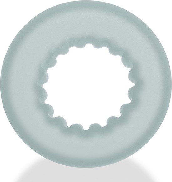 Oxballs Axis Ribbed Cockring - Transparant Ice