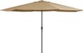 vidaXL Parasol met metalen paal 390 cm taupe