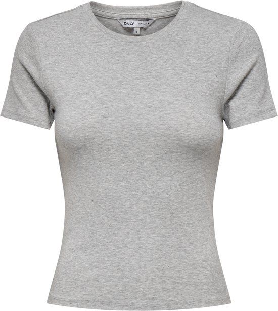 ONLY - ONLRILEY S/S TOP JRS NOOS - Meisjes - T-shirts - Grijs