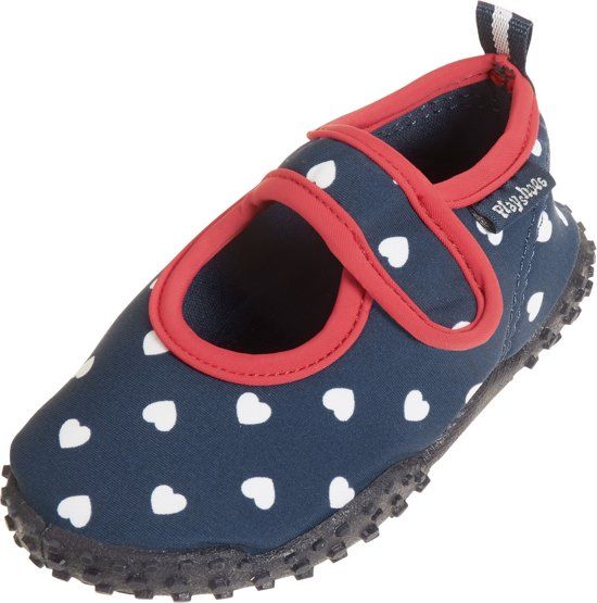 Playshoes UV-waterschoenen voor meisjes hartjes multicolor