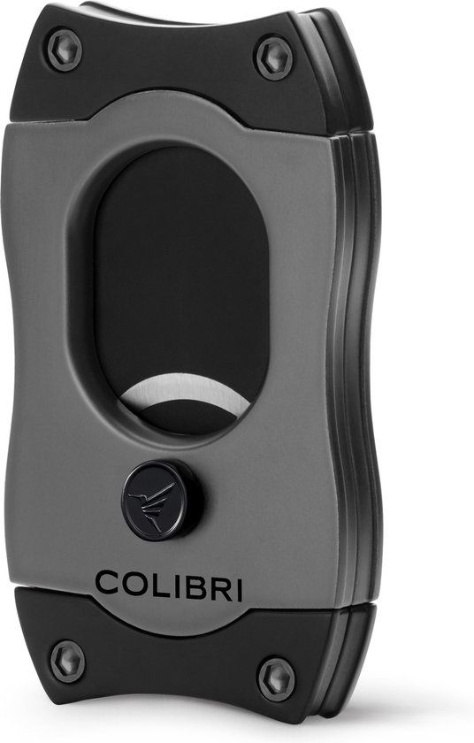 Colibri S-Cut Sigarenknipper - Grijs - Voor Sigaren tot 66 Ringmaat - Geschenkdoos
