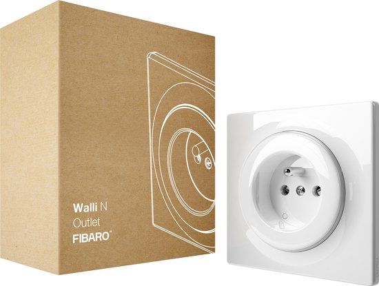 FIBARO Walli N Outlet type E - Wit - Stopcontact - 1-voudig