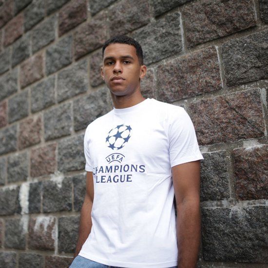Official Fanwear State of Football B.V. Champions League logo t-shirt senior - wit - Maat S