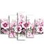 Homemania Wandafbeelding, bloemenmotief, 5 stuks, natuur, voor woonkamer, meerkleurig, 95 x 0,3 x 60 cm, HM205MDF230, MDF