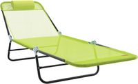 vidaXL Ligbed Groen Textileen