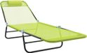 vidaXL Ligbed Groen Textileen