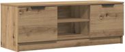vidaXL Tv-meubel 102x35x36,5 cm bewerkt hout artisanaal eikenkleur