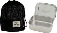 Yummii Yummii Bento Lunchbox Grand Acier inoxydable Argent