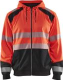 Blåkläder Hooded sweatshirt High Vis 3546-2528 - High Vis Rood/Zwart - L