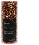 Decoris guirlande de perles synthétique, d0,8l10 m brandy