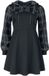 Rock Rebel by EMP Zwart Kort Jurkje met Vetersluiting - Dames - L