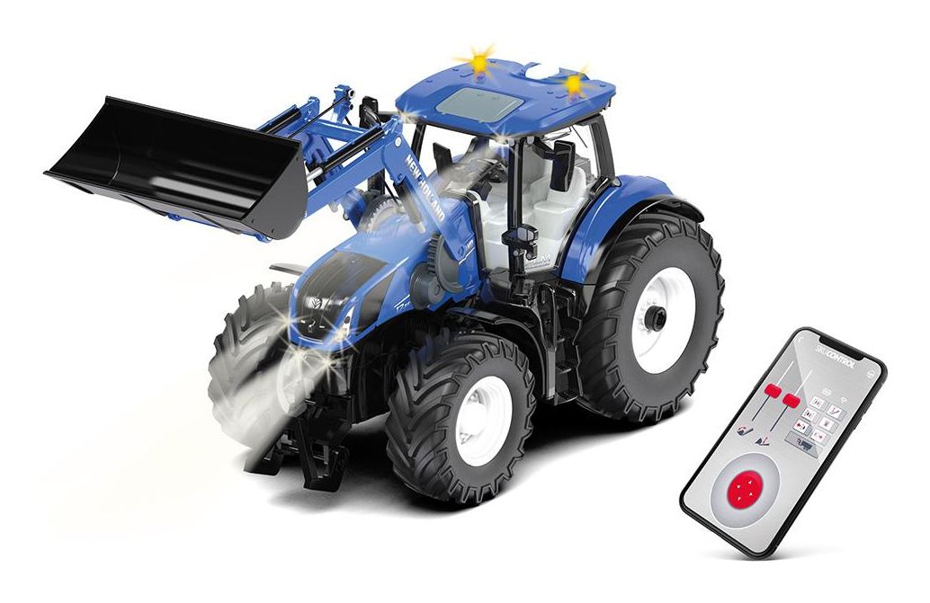 SIKU New Holland T7.315 Tractor - 1:32 - App Controlled - Black/Blue