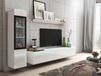 Mobistoxx VITTORIO Tv-meubel set 4 deuren hoogglans wit
