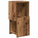 vidaXL Hoekkast 25,5x25x55cm Bewerkt Hout Oudhout