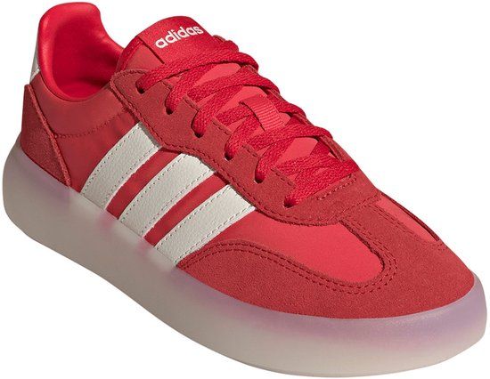 Adidas Barreda Decode JP6730 sneaker voor kinderen en tieners, leer, rood, maat 40