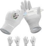 Plusawa 2 paires de gants de jardinage pour enfants de 3 à 12 ans, Gants de jardinage enduits d'éco-latex, Gants de protection anti-coupure pour enfants respirants et antidérapants pour filles et garçons - XS