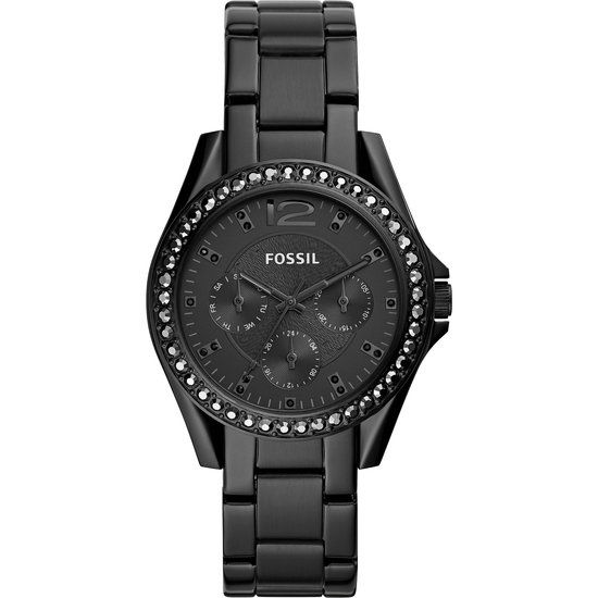 Fossil Riley ES4519 Dameshorloge 38 mm - Zwart