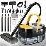 Merkloos Stoomreiniger stoommachine handstoomreiniger - 2500 W - 1,6 liter - 18 accessoires