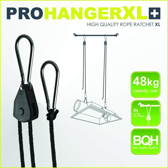 Garden High Pro RATCHETS XL CARABINER Rope Ratchet - XL Carabiner 48kg hanging capacity/pair