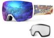 Outdoor Master Ultra Skibril Wit BlueRevo Lens+Clear Lens/CAT0