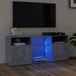Maison Exclusive - Meuble TV avec éclairage LED, couleur béton, 120x30x50 cm