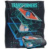 Transformersdeken, Transformers Transformersdeken, 152 x 127 cm, schematische pauze, Optimus Prime Silky Touch, superzachte plaid