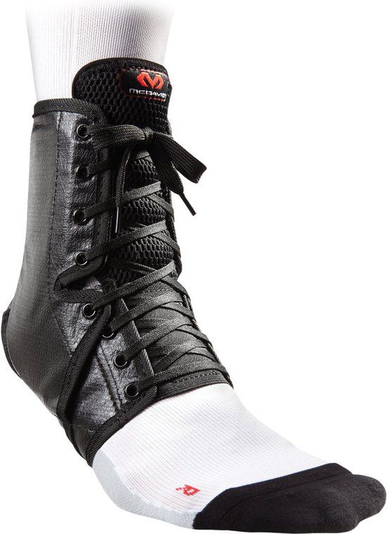 McDavid Enkelbrace met Vetersluiting - Zwart - Maat XL