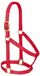 Weaver Leather Basic niet-verstelbaar nylon paardenhalster, rood, 2,5 cm, klein paard