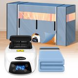 Merkloos Verwarmd droogrek - Mini wasdroger - Kleine wasdroger - Afdekking met ritssluiting - Afstandsbediening en timer - Voor woning en camper