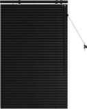 vidaXL Venetiaanse jaloezie Zwart 75 x 130 cm