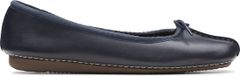 Clarks Ballerinas Vrouwen Leer Blauw Maat 36