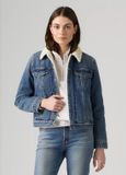 Levi's Dames Jeans Jas Maat S Blauw Denim