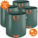 Gardebruk Set van 4 Tuinafvalzakken – 500L Laadvermogen 50kg – Groen Oranje