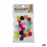 Pincello Materiaal voor handarbeid Ballen Multicolour Ø 2 cm 12 Stuks