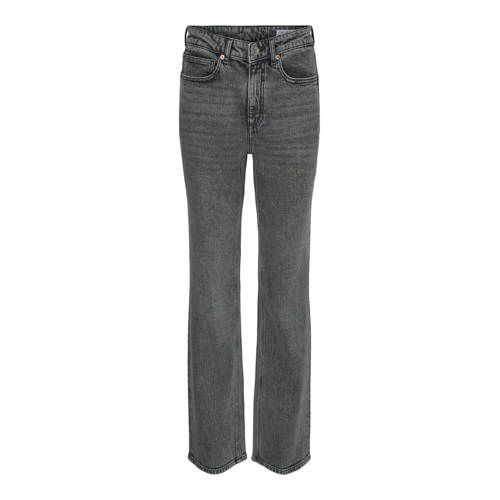 VERO MODA High Waist Straight Jeans - Grey Denim
