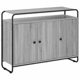 vidaXL Dressoir Grijs Sonoma 102 x 35 x 75 cm Bewerkt hout