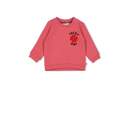 Feetje sweater Queen of Hearts roze