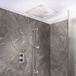 Hudson Reed Moderne Doucheset met Thermostatische 2-Weg Inbouw Douchekraan, Plafond Regendouche en Handdouche met Glijstang - Chroom