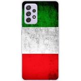 Samsung Galaxy A72 4G Drapeau italie Bedrukt siliconen hoesje