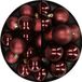 Kaemingk B.V. Boules de Noël plastique - 28x pièces - brun acajou - 4 et 6 cm