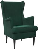 vidaXL Fauteuil Donkergroen Fluweel